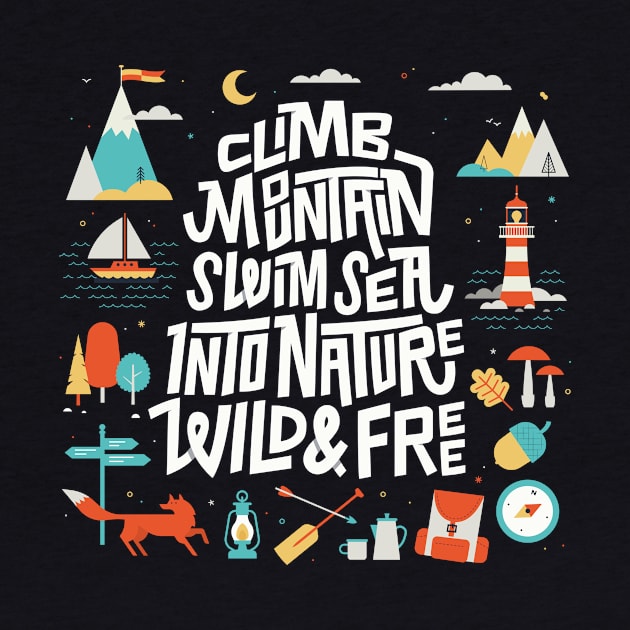 Climb mountain swim sea by wharton